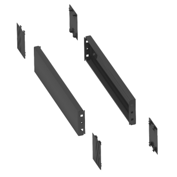NSYSPS5100 Sockel-Seitenteile RAL7022 H: 100mm für Spacial SF/SM / Prisma PH Tiefe 500mm (2 Stück)